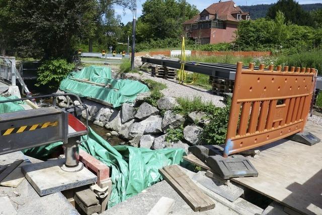 Brcke beim Sennhof soll bald fertig sein