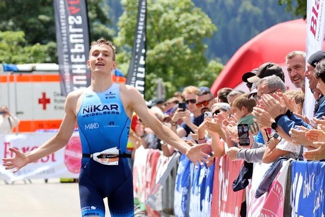 Das gute Gefhl hat Jan Scheffold beim Schluchsee-Triathlon nicht getuscht