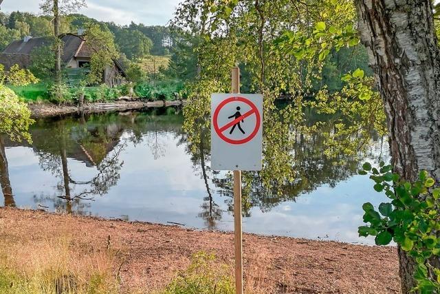 Der Pegel des Grafenhausener Schlchtsees bleibt vorerst abgesenkt