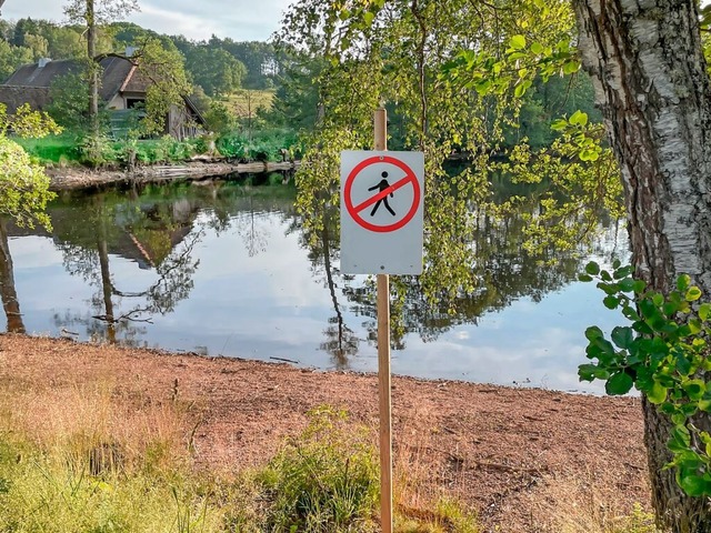 Ein Rundgang um den Schlchtsee am Was...m Hintergrund) soll untersucht werden.  | Foto: Wilfried Dieckmann