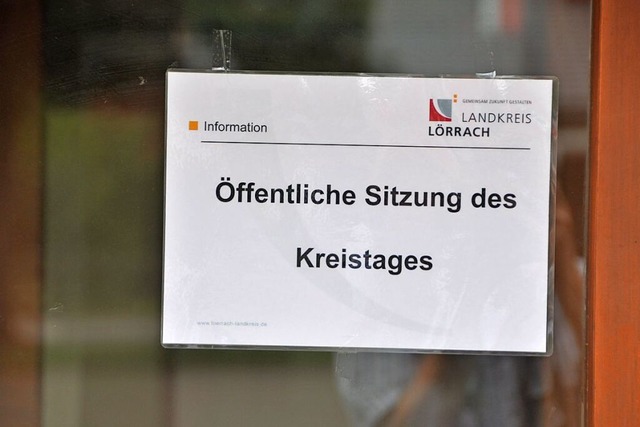 Eine Sitzung des Lrracher Kreistags  | Foto: Daniel Gramespacher