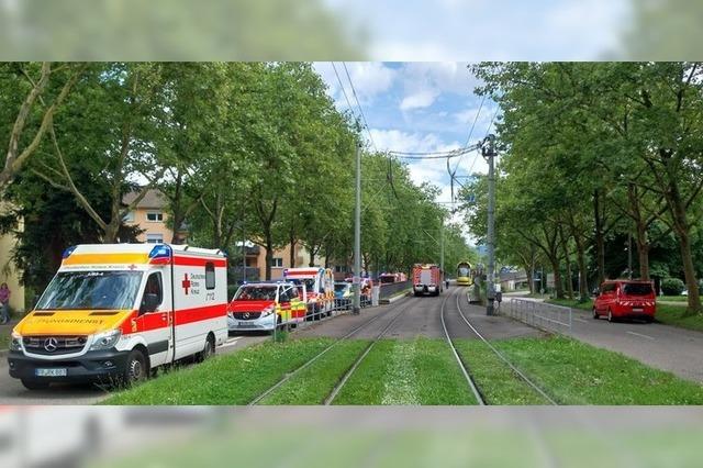 Fnf Verletzte bei Tram-Unfall in Freiburg-Betzenhausen