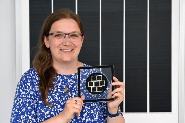 Die Freiburger Physikerin Juliane Borchert forscht an Tandem-Solarzellen