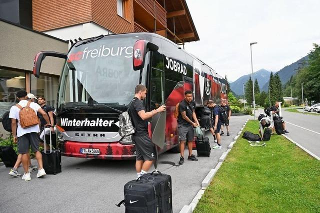 Fotos: Der SC Freiburg kommt im Trainingslager in Schruns an