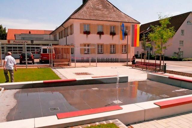 Der Rathausplatz in Rheinfelden-Herten ist eingeweiht