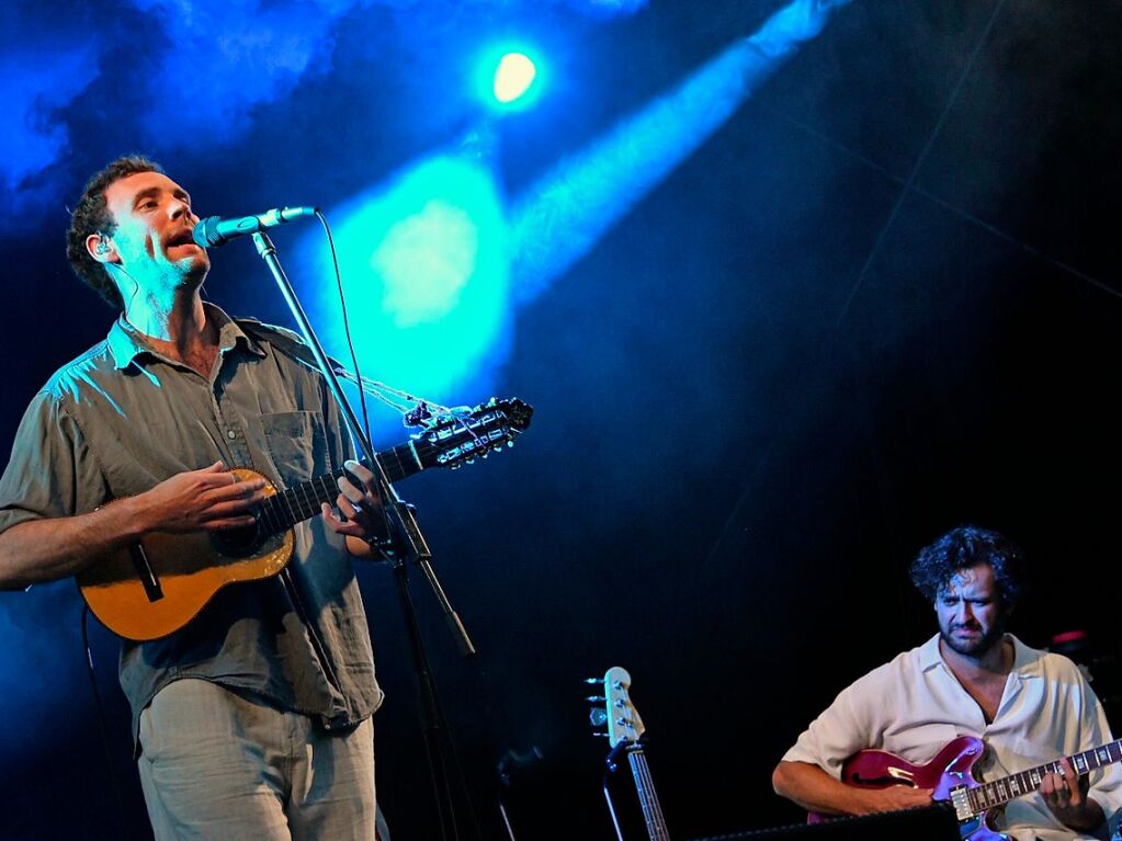 Gizmo Varillas und Blanco White beim Stimmenfestival im Lrracher Rosenfelspark