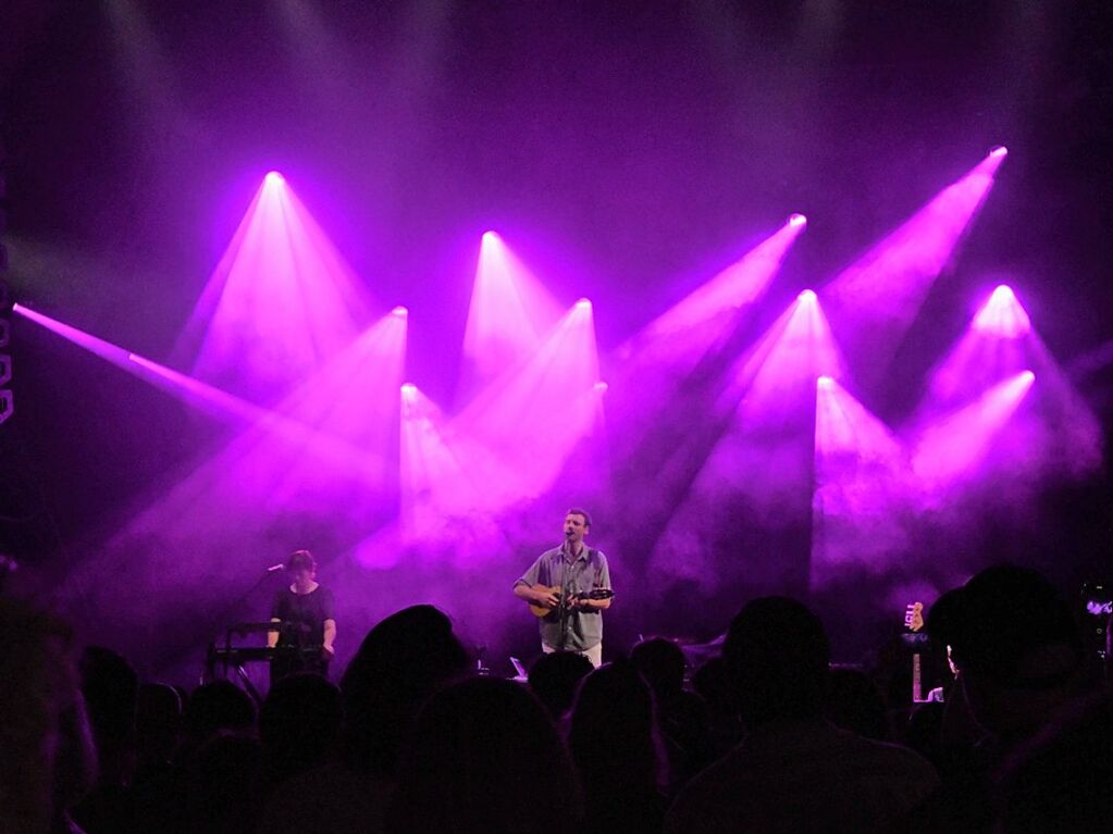 Gizmo Varillas und Blanco White beim Stimmenfestival im Lrracher Rosenfelspark