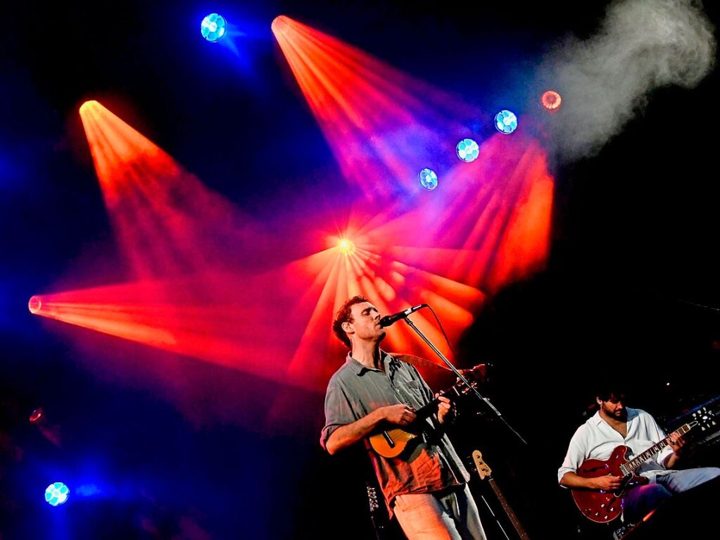 Gizmo Varillas und Blanco White beim Stimmenfestival im Lrracher Rosenfelspark