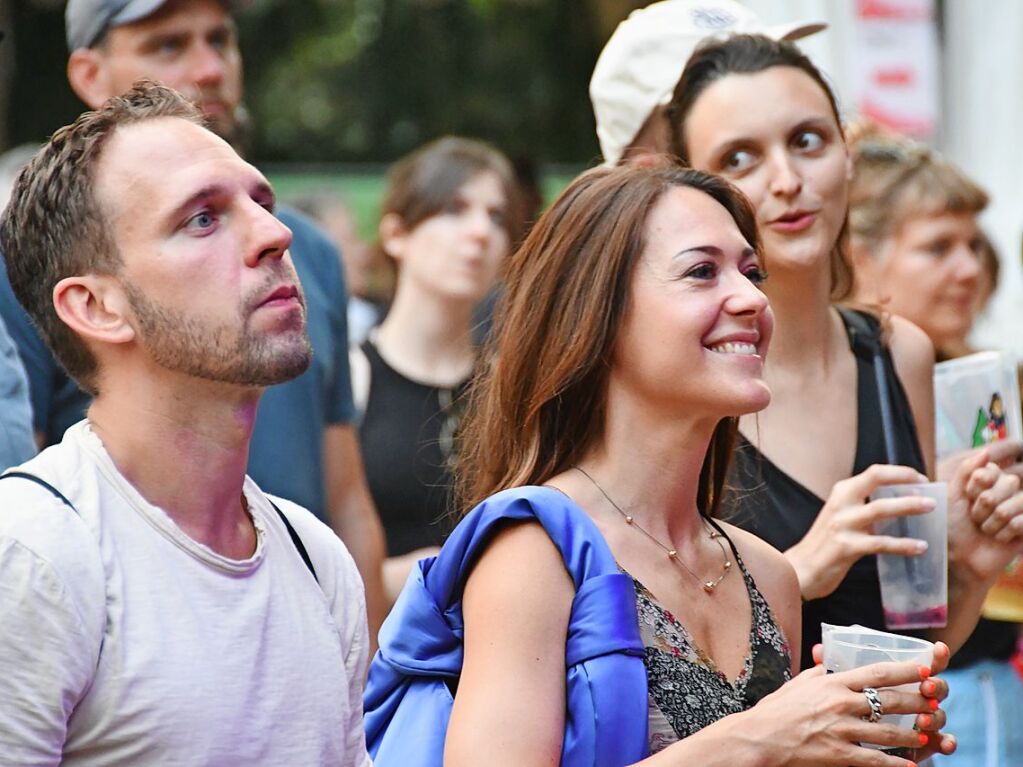 Gizmo Varillas und Blanco White beim Stimmenfestival im Lrracher Rosenfelspark