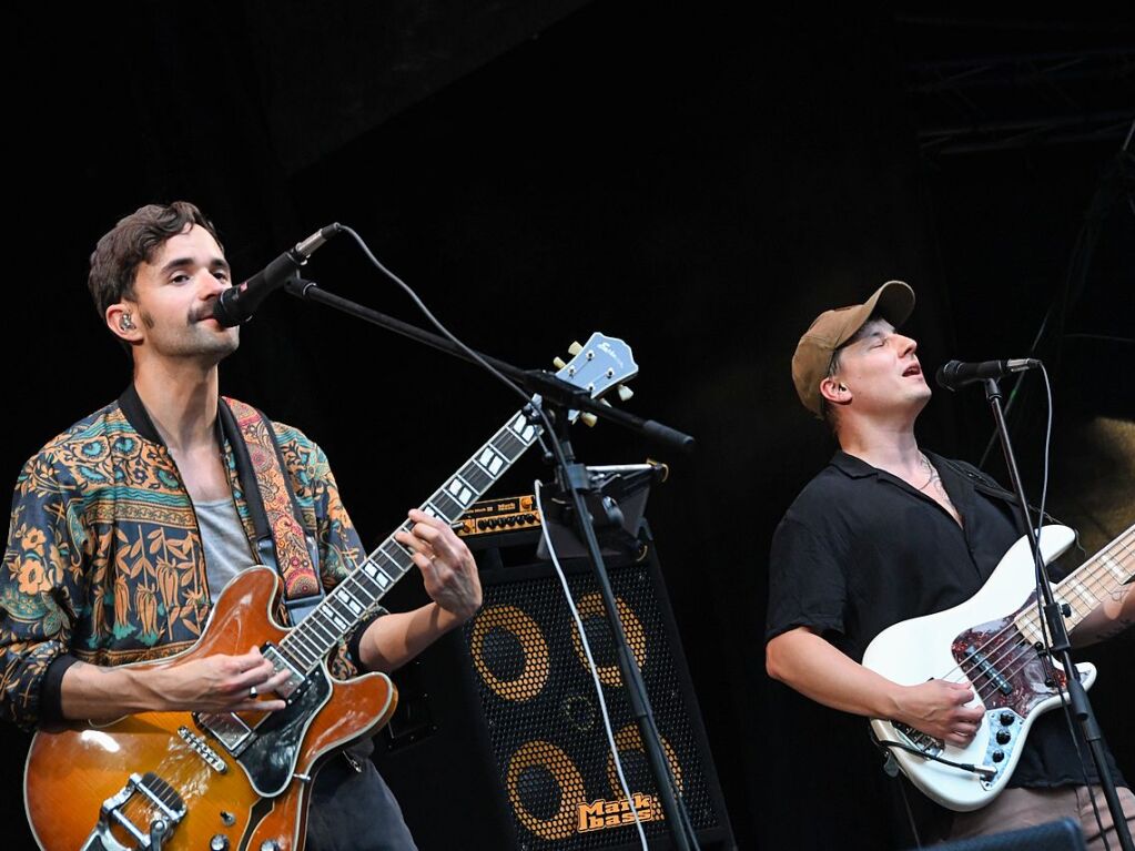 Gizmo Varillas und Blanco White beim Stimmenfestival im Lrracher Rosenfelspark