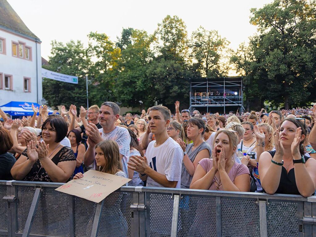 Pur beim I EM Music Festival auf dem Emmendinger Schlossplatz