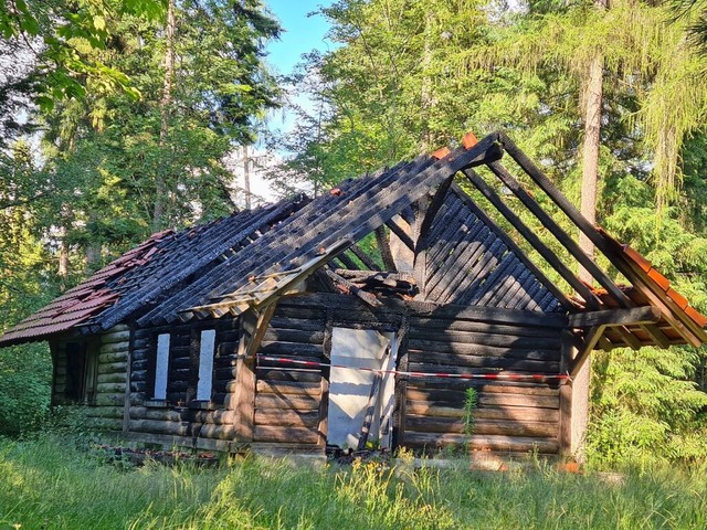 Die abgebrannte Luisenhtte befindet s...n Kandern. Sie ist Eigentum der Stadt.  | Foto: Hanspeter Lais