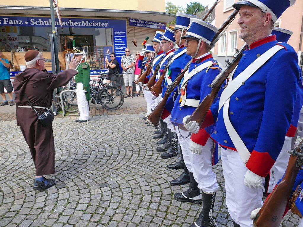 Offenburg feiert Freiheit in Erinnerung an die 13 Offenburger Forderungen nach demokratischen Grundrechten vom 12. September 1847 erstmals whrend der Hundstage.