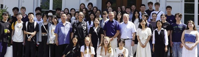 Die  Changzheng Higschool aus  Hangzho...gemeinsamer Bunter Abend veranstaltet.  | Foto: Stadt Lahr