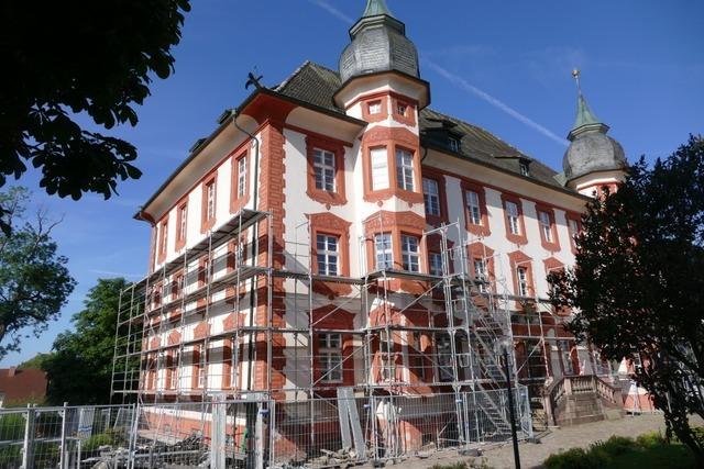 Baugerst umhllt das Bonndorfer Schloss