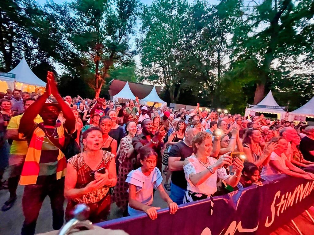 Stimmenkonzerte im Rosenfelspark mit Sona Jobarteh und die Congo Cowboys am Samstag und Helene Blum & Harald Haugaard Band am Sonntagh.