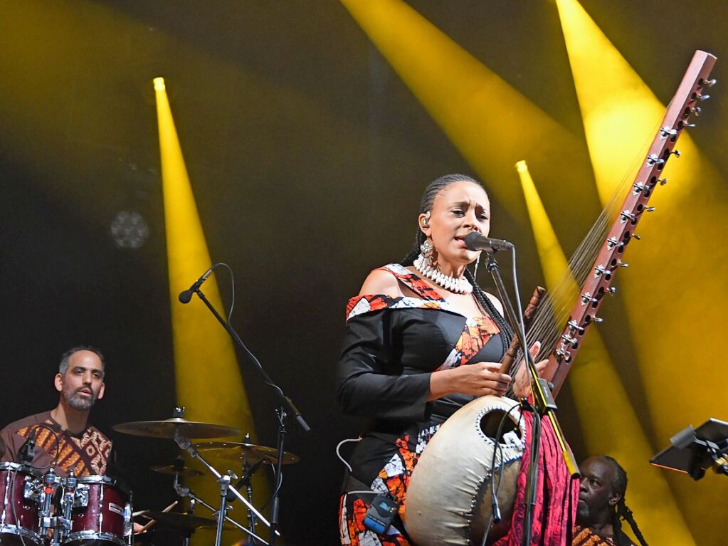 Stimmenkonzerte im Rosenfelspark mit Sona Jobarteh und die Congo Cowboys am Samstag und Helene Blum & Harald Haugaard Band am Sonntagh.