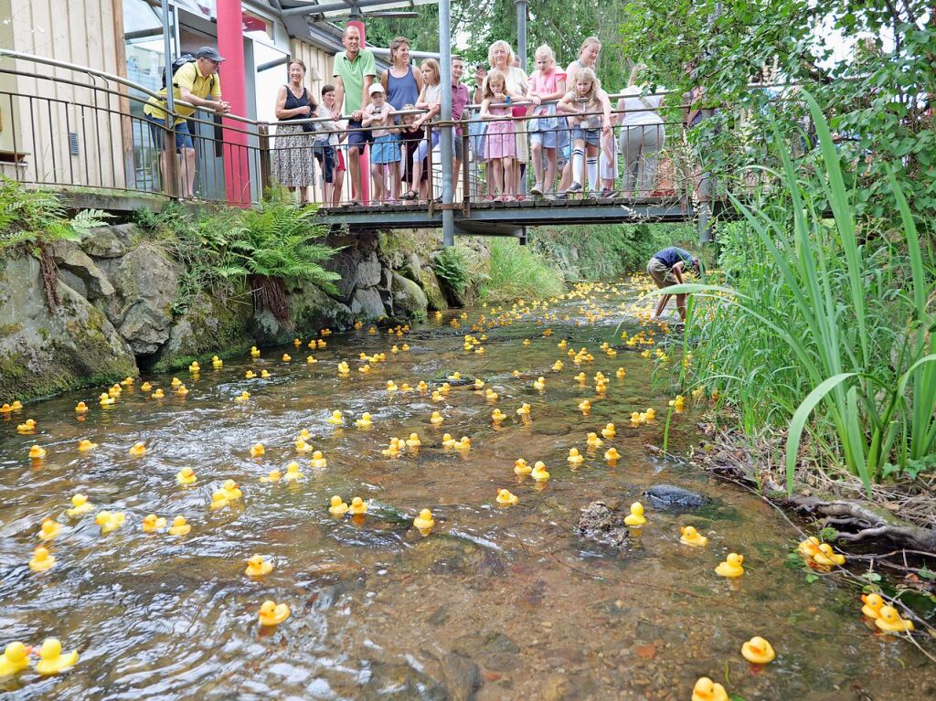 In Kirchzarten fand erneut das Schlossfest vor der Talvogtei statt. Die Feier wird von Vereinen organisiert und lockt jedes Jahr mit einem musikalischen und kulinarischen Angebot. Auch das Entenrennen am Sonntag ist bei den Kirchzartenern beliebt.