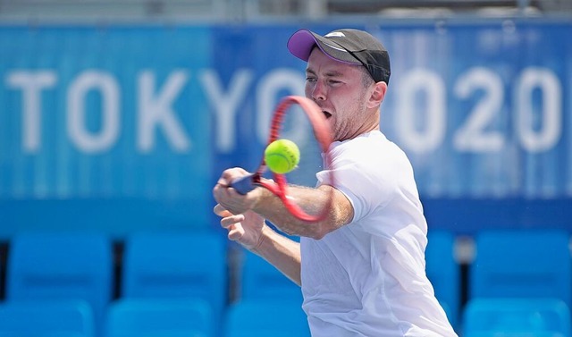 Dominik Koepfer aus Furtwangen nimmt z...ntstand 2021 bei den Spielen in Tokio.  | Foto: Marijan Murat (dpa)