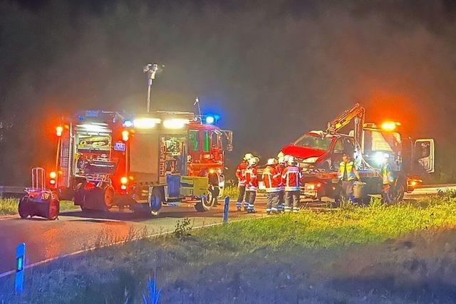 Biber verursacht Unfall mit fnf Verletzten auf der Autobahn bei Laufenburg