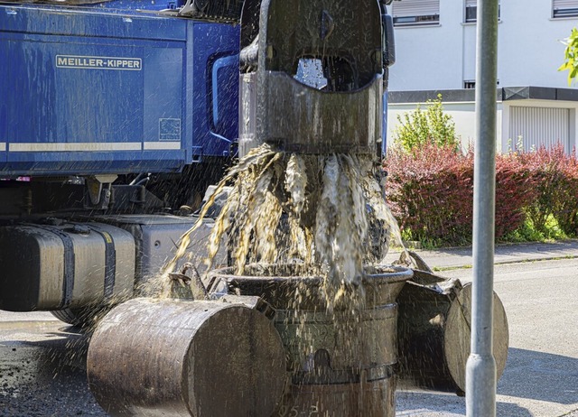 Fr die Erneuerung des Kanalsystems mu... werden. Dafr wurden Brunnen gebohrt.  | Foto: Hubert Gemmert