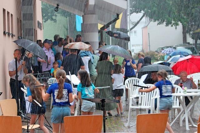 Konzert der Stadtmusik Wehr fllt ins Wasser