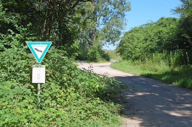 Naturschutzgebiet steht auf dem Schild... Parken kann hier zu Knllchen fhren.  | Foto: Hagen Spth