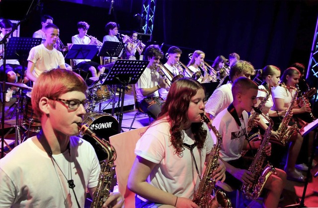 Die Bigband des Clara-Schumann-Gymnasiums beim Kulturmarathon   | Foto: Heidi Fel