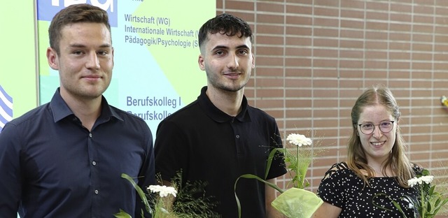 Die Preistrger in den Wirtschaftsfch... Herr und Vanessa Surbeck (von links).  | Foto: Schule