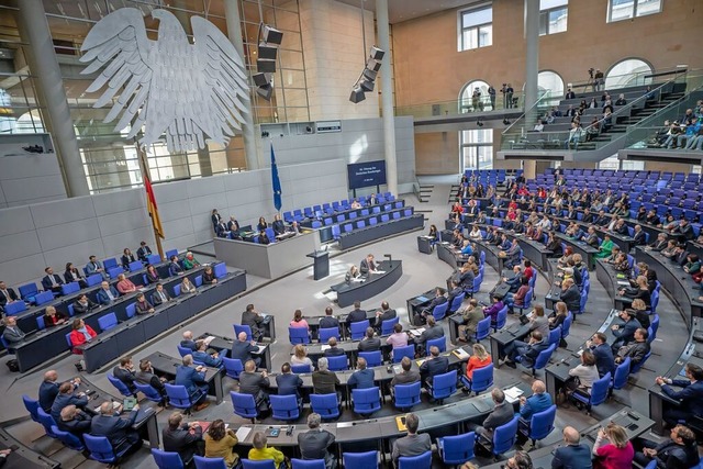 Die Mitglieder des Bundestags sollen am 28. September 2025 neu gewhlt werden.  | Foto: Michael Kappeler (dpa)