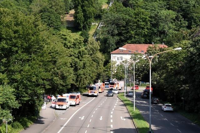 Freiburger Schlossbergbahn muss evakuiert werden