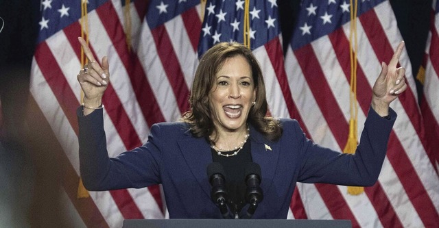 Der Start im Rennen um die Prsidentschaft der USA ist Kamala Harris geglckt.  | Foto: Kayla Wolf (dpa)