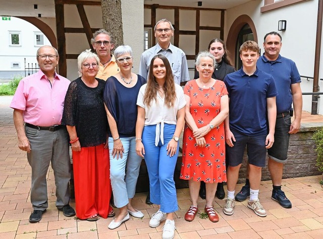 Abschied vom Ratstisch in Teningen nah...ig, Valentin Schenk und Matthias Nahr.  | Foto: Markus Zimmermann