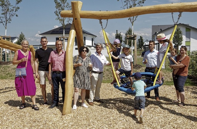 Offiziell eingeweiht wurden jetzt die ...r Pfad&#8220; im Norden von Endingen.   | Foto: Ruth Seitz