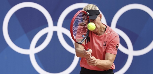 Ihr letztes Turnier als Profispielerin...bei den Olympischen Spielen in Paris.   | Foto: Jan Woitas (dpa)