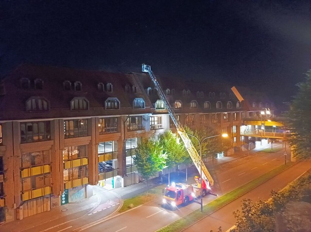 Brand in der Freiburger Altstadt  | Foto: Peter Disch