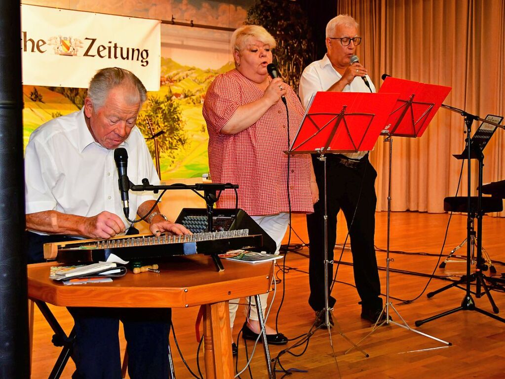 Beim 25. Volksliedersingen im Kurhaus zu Freiamt war Mitsingen angesagt. 350 Gste machten den Abend zu einem Erlebnis.