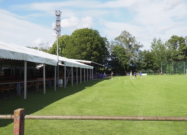 Alles bereit beim FC Huttingen:  Besucher und Sportler knnen kommen.  | Foto: Herbert Frey