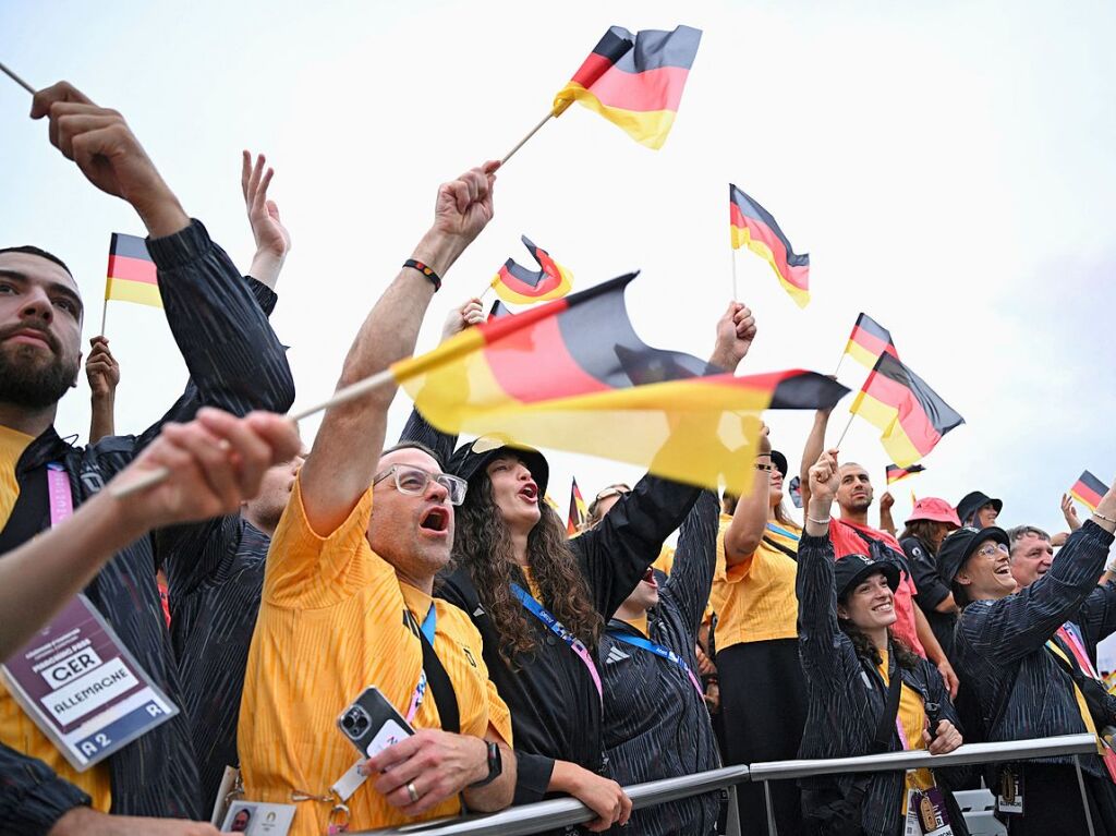 Begeisterung beim deutschen Team.