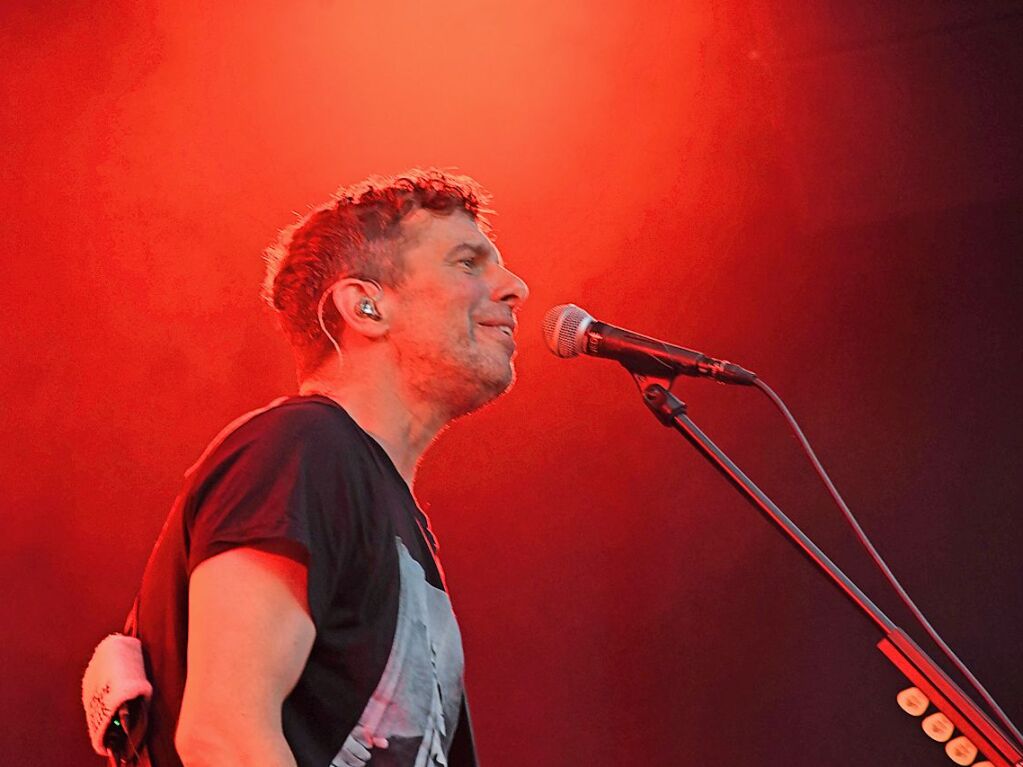 Sportfreunde Stiller beim Stimmenfestival auf dem Lrracher Marktplatz. Supportet von Antje Schomaker