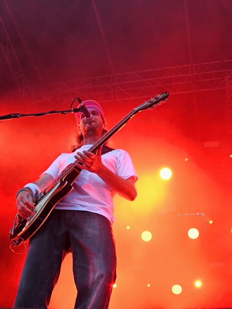 Sportfreunde Stiller beim Stimmenfestival auf dem Lrracher Marktplatz. Supportet von Antje Schomaker