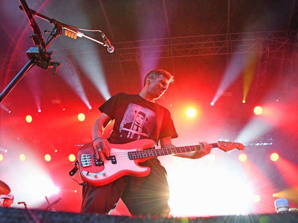 Sportfreunde Stiller beim Stimmenfestival auf dem Lrracher Marktplatz. Supportet von Antje Schomaker