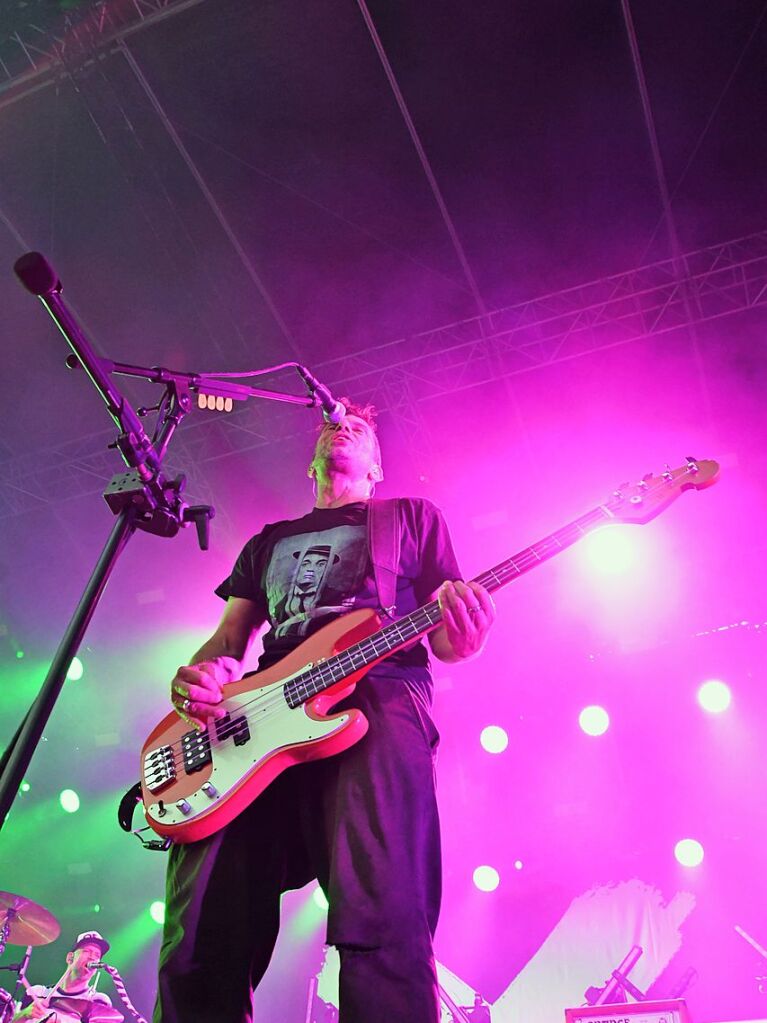 Sportfreunde Stiller beim Stimmenfestival auf dem Lrracher Marktplatz. Supportet von Antje Schomaker