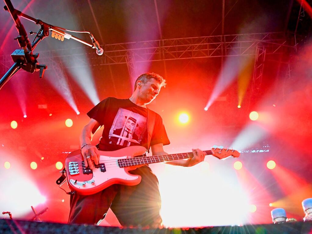 Sportfreunde Stiller beim Stimmenfestival auf dem Lrracher Marktplatz. Supportet von Antje Schomaker