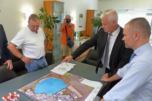 Landrat Christian Ante untersttzt Baggersee-Projekt in Breisach-Rimsingen