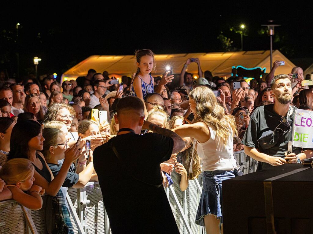 Am Wochenende traten Leony und The Hooters beim Open-Air-Festival im Park Bad Krozingen auf. Das sommerliche Event dauert noch bis zum 2. August.