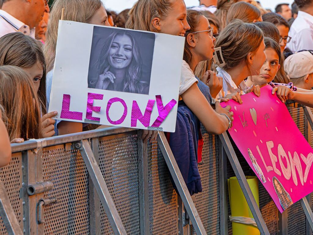 Am Wochenende traten Leony und The Hooters beim Open-Air-Festival im Park Bad Krozingen auf. Das sommerliche Event dauert noch bis zum 2. August.