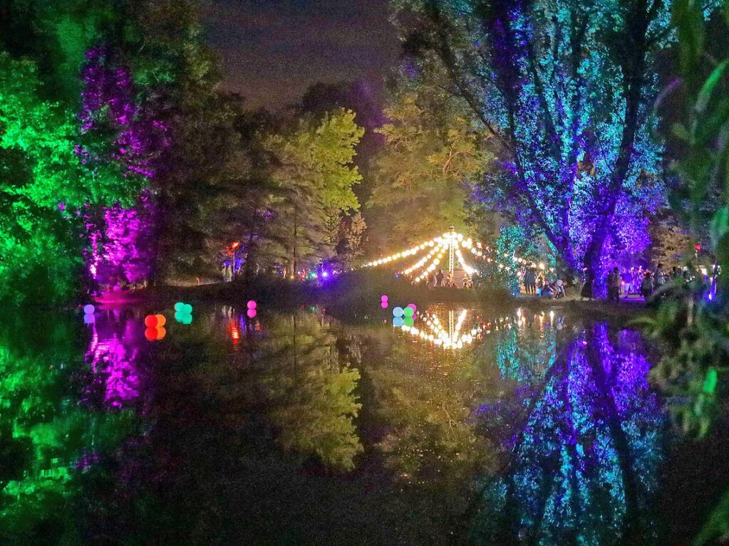 Spa fr jung und alt: Ein vielfltiges Programm und die besondere Atmosphre im Kurpark zeichnen das Bad Bellinger Lichterfest aus.