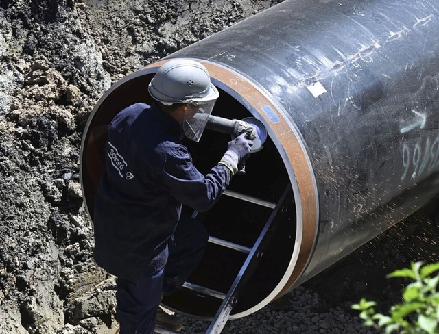 Pipeline fr Wasserstoff  | Foto: Bernd Weibrod (dpa)