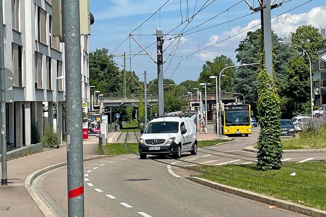 In Freiburg-Zhringen kam es zum Unfall der beiden Autofahrer.  | Foto: Markus Zimmermann